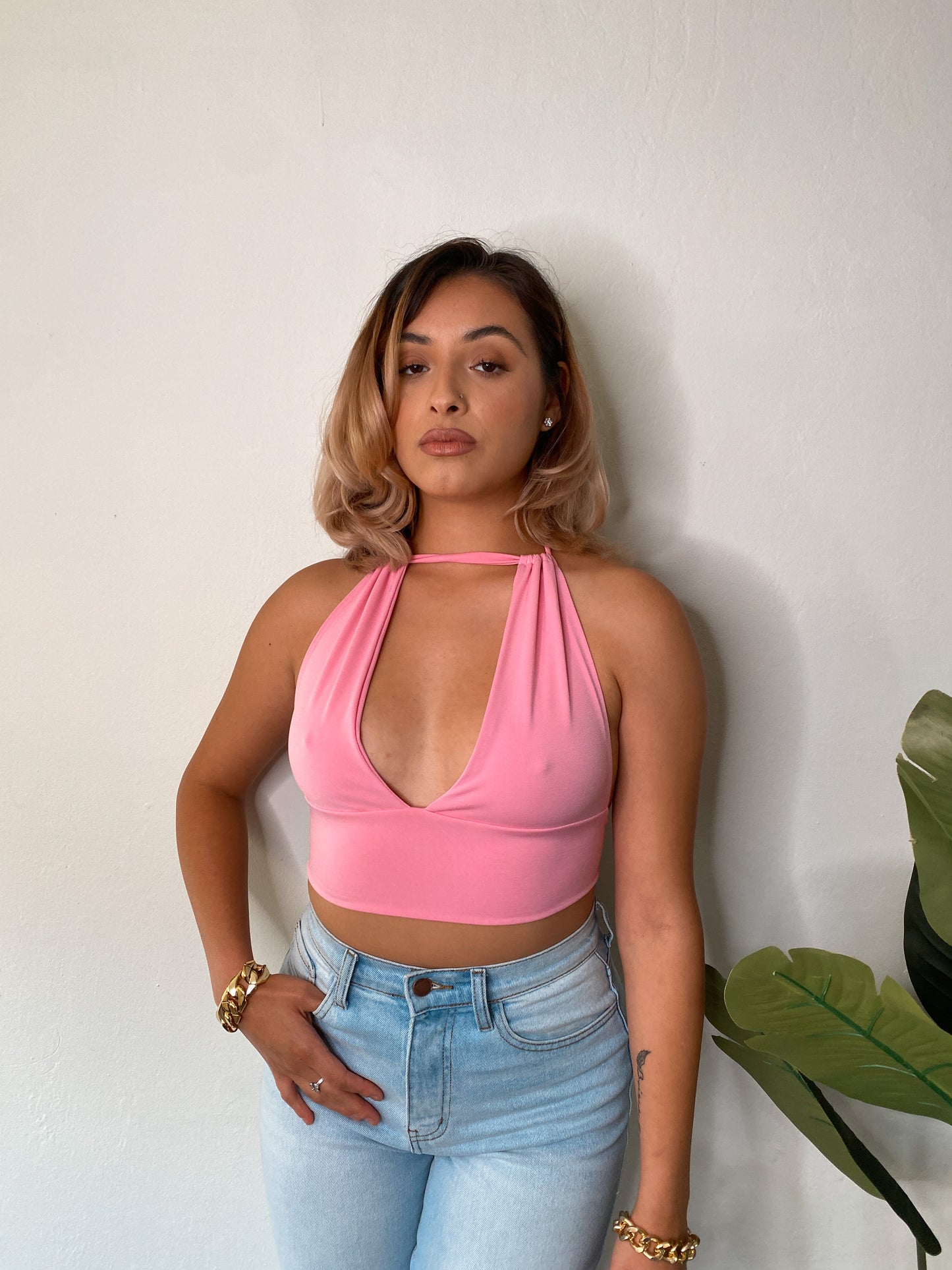 CAPRI HALTER CROP TOP - Samunsboutique