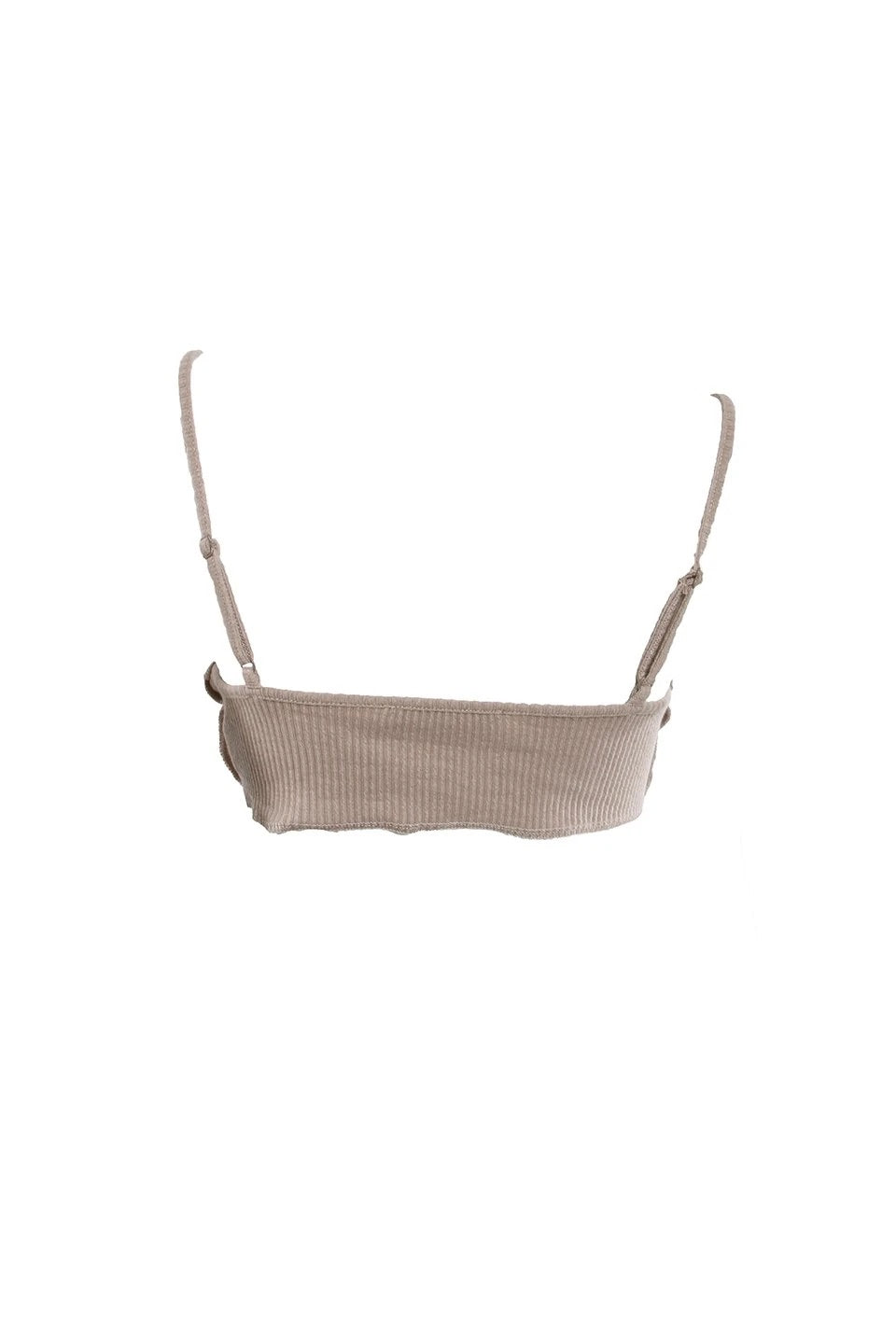 HIDDEN HILLS RIB ANGEL FRONT CROP TOP - Samunsboutique