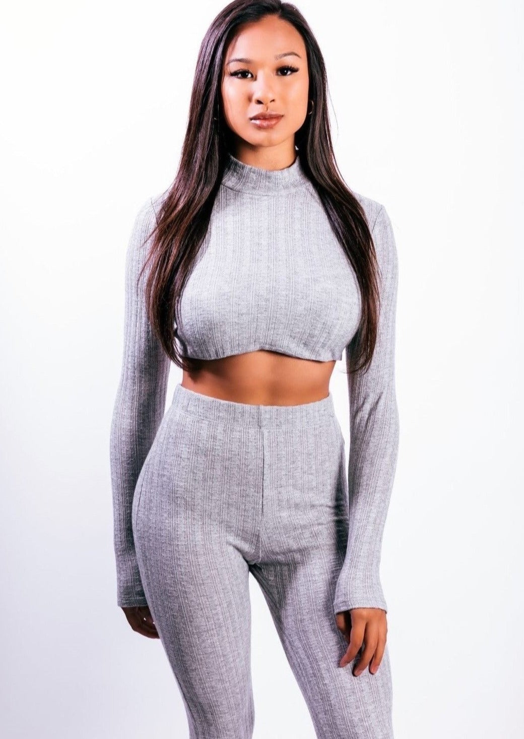 TAP IN CABLE KNIT SET - Samunsboutique