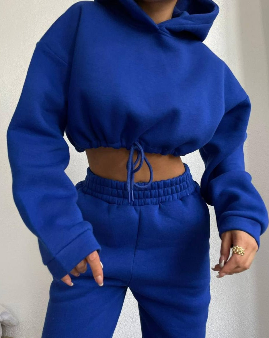 Stylish-cropped-hoodie-and-pull-on-sweatpants-Yuri-Royal-Blue-Sweat-Set